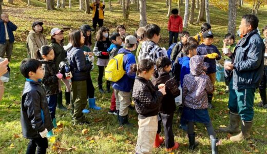 【ニセコ未来寄付活用レポート】ニセコ小学校５年生へ森学講座・植樹体験イベントを開催しました